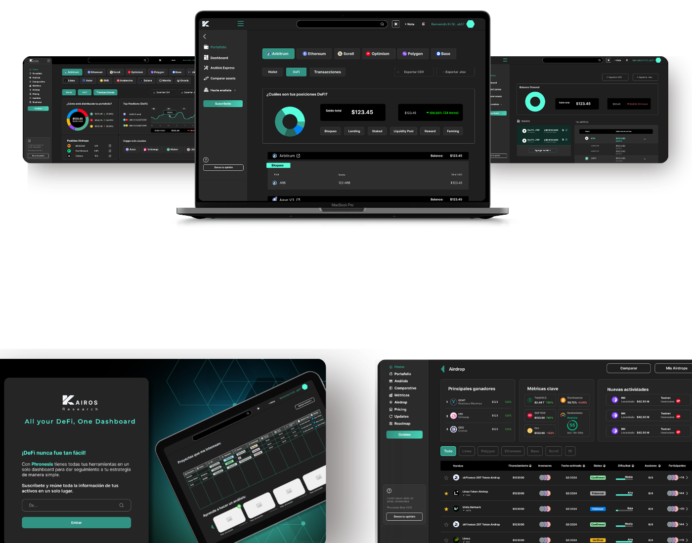 Kairos Phronesis product UI UX design